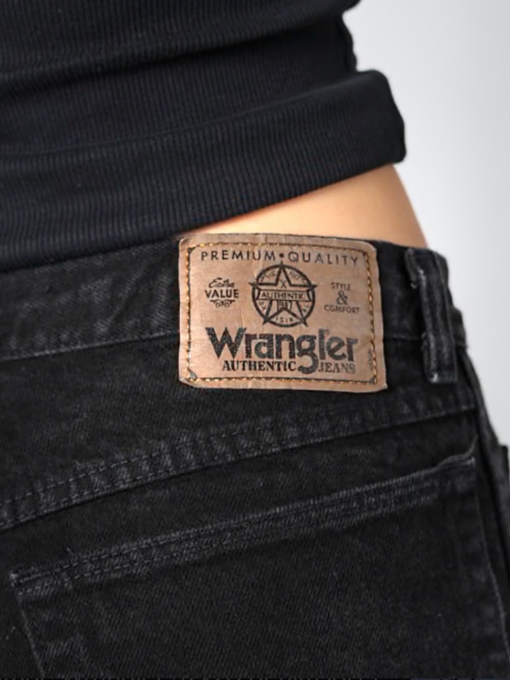 Wrangler Black High-Rise Vintage 1990's Jeans